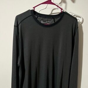 Under Armour Men's Charcoal Threadborne Long Sleeve Tee